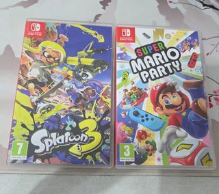 Nintendo Switch Juegos Splatoon 3 y Mario Party