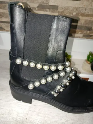 Botines Zara Piel Talla 41 Nuevos