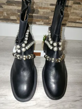 Botines Zara Piel Talla 41 Nuevos