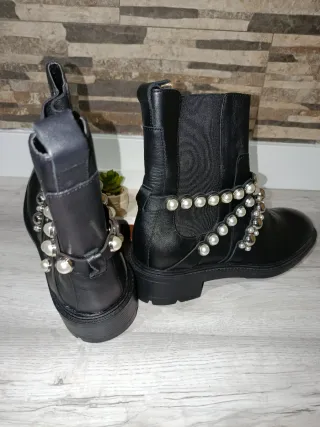 Botines Zara Piel Talla 41 Nuevos