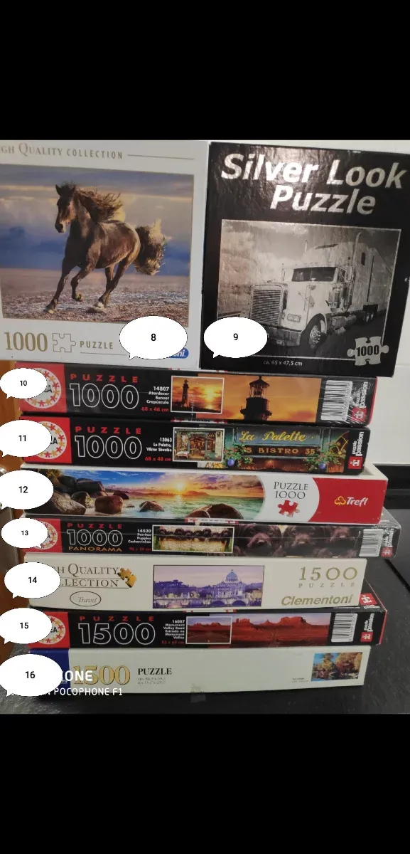 Puzzles 1000/1500 Piezas Educa