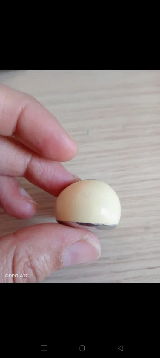 Anillo Beige y Plateado para Mujer