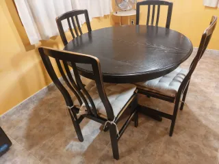 Mesa comedor redonda madera