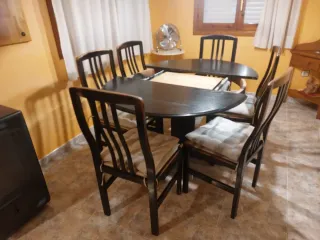 Mesa comedor redonda madera