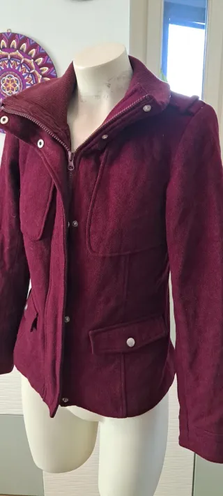 Cappotto donna color prugna