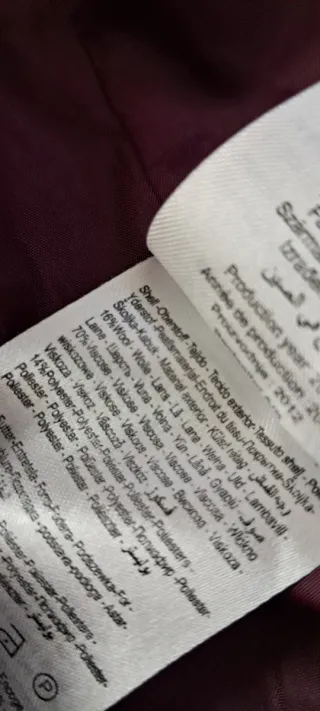 Cappotto donna color prugna