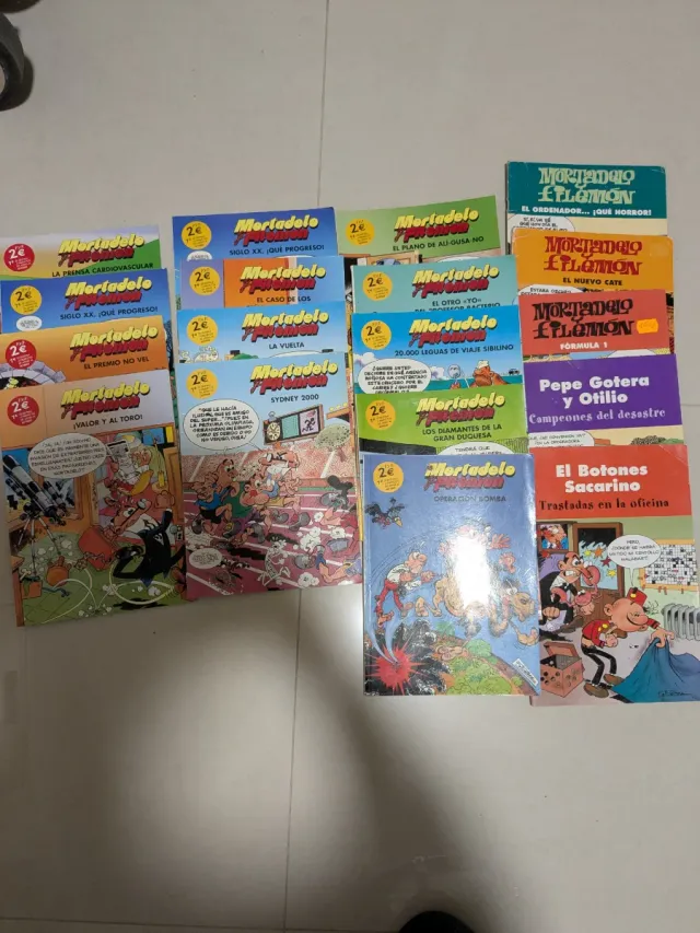 Varios tomos Mortadelo y Filemón