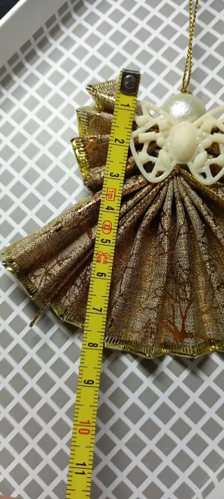 Adorno Navideño Ángel Corazón Azul