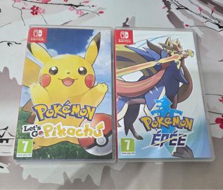 Juegos Pokémon Let's Go Pikachu y Espada Switch