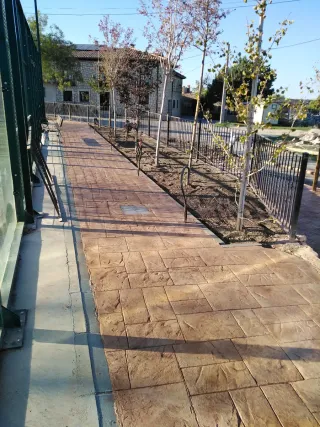 Hormigón impreso y vertical