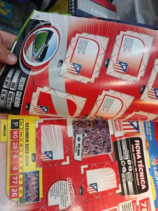 Álbum cromos fútbol Liga BBVA 2014-15 vacío