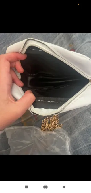 Bolso elegante beige y multicolor