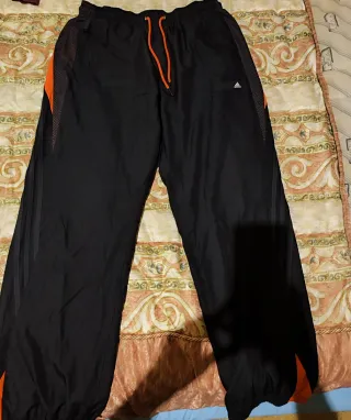 Pantalón Adidas Vintage Negro Naranja
