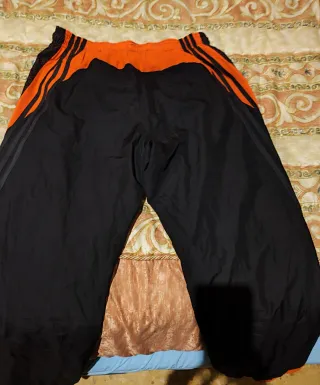 Pantalón Adidas Vintage Negro Naranja