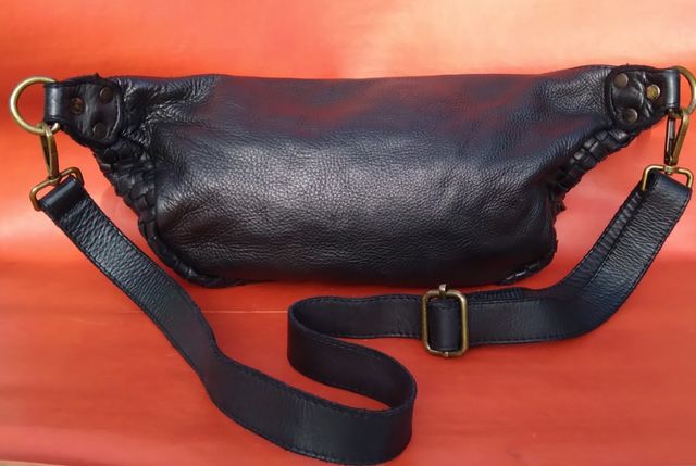 Borsa marsupio pelle intrecciata