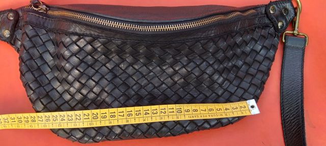 Borsa marsupio pelle intrecciata