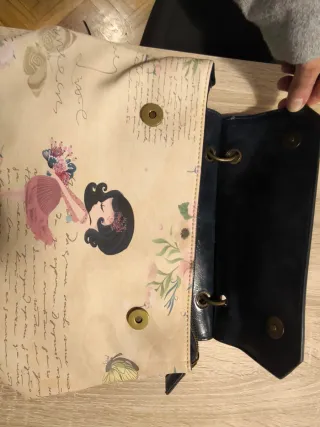 Bolso estampado bailarina y flores