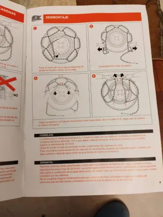 Cadenas de nieve 4x4 talla 390. A estrenar