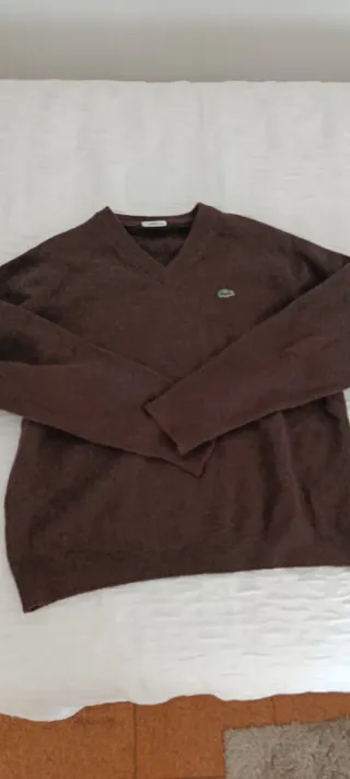 Jersey Lacoste Marrón V-Neck