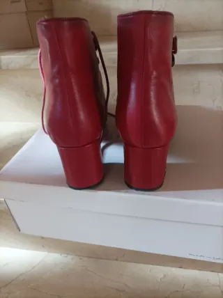 Botines Hispanitas Rojos Talla 38