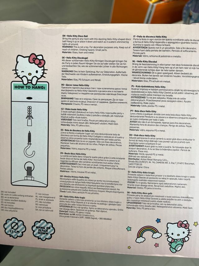 Palla Disco Hello Kitty