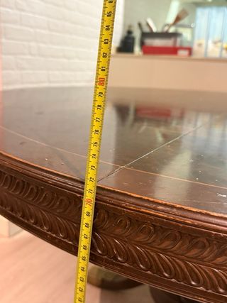 Mesa extensible de madera