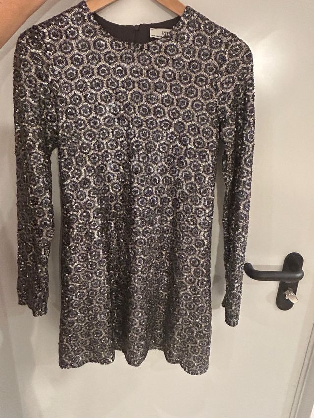 Vestido Zara lentejuelas corto