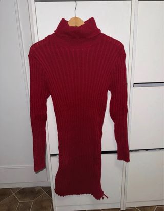 Vestidos de punto cuello alto