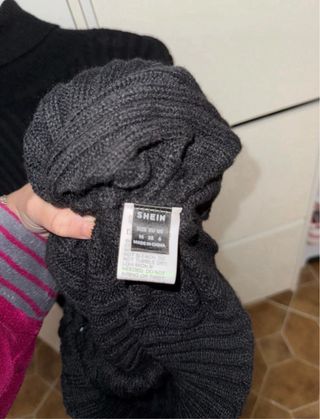 Vestidos de punto cuello alto