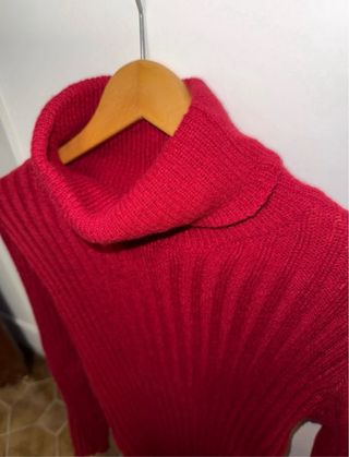 Vestidos de punto cuello alto