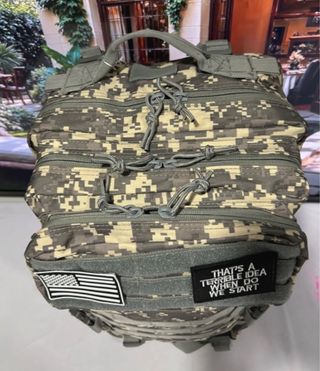 Mochila Táctica 50L Camuflaje Gris Ajustable