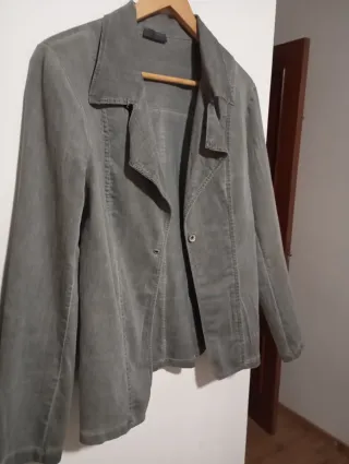 Blazer vaquera mujer gris