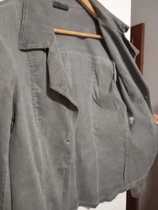 Blazer vaquera mujer gris