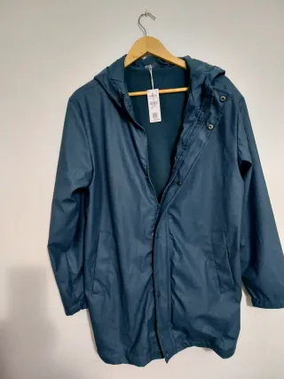 Chubasquero azul cobalto talla M