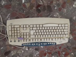 Teclado NGS Beige/Blanco