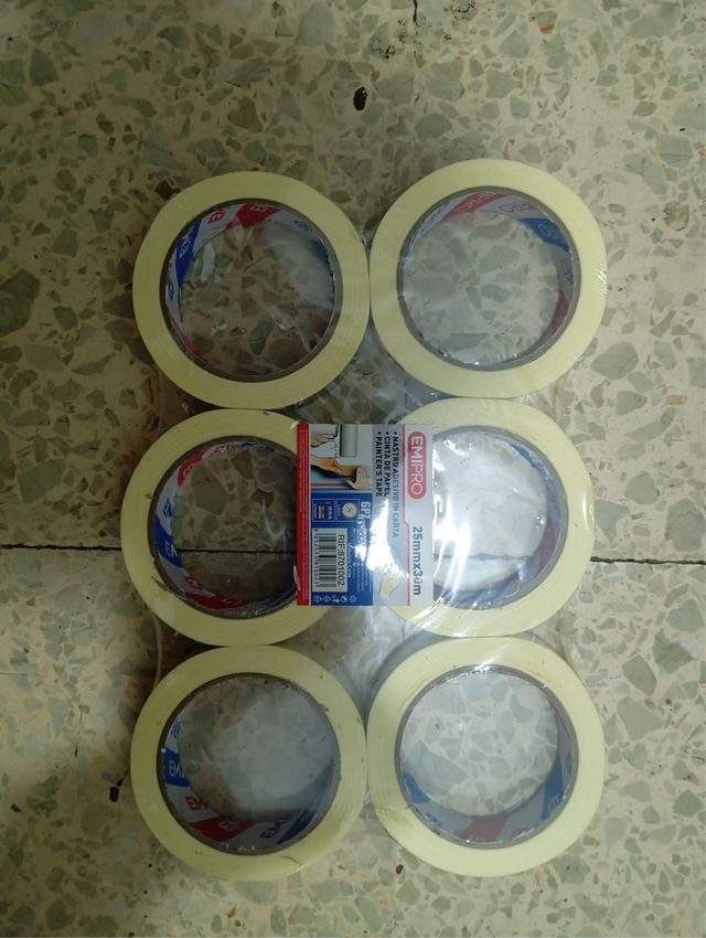 Lote 6 cintas de carrocero EMIPRO 25mmx30m