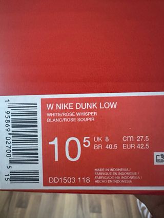 Nike Dunk Low donna rosa e bianche