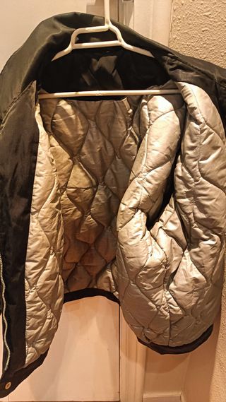 Chaqueta moto negra/gris T46/48