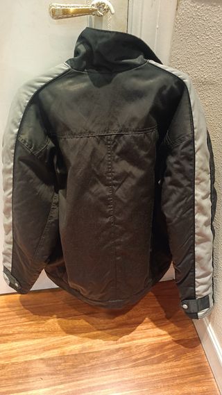 Chaqueta moto negra/gris T46/48