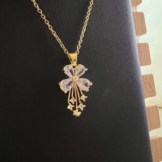 Colgante Flor con Circonitas Doradas PRECIOSO ¡