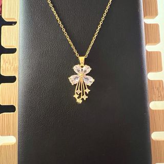 Colgante Flor con Circonitas Doradas PRECIOSO ¡
