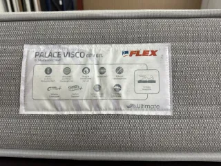 Canapé Wengue y Colchón Flex Palace 150x190