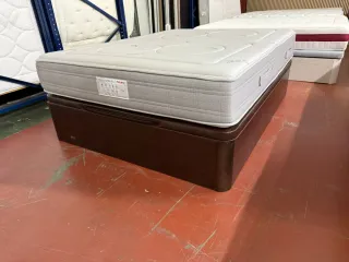 Canapé Wengue y Colchón Flex Palace 150x190