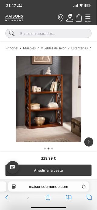 Aparador linea MAISONS DU MONDE +banqueta a juego