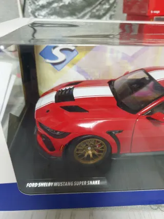Coche Solido Ford Shelby Mustang Super Snake Rojo