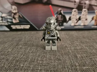Minifigura Lego Ninjago Zane el ninja de titanio.