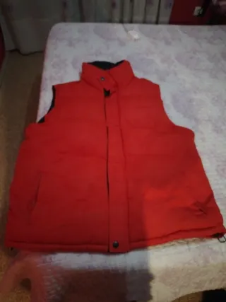 Chaleco acolchado hombre rojo