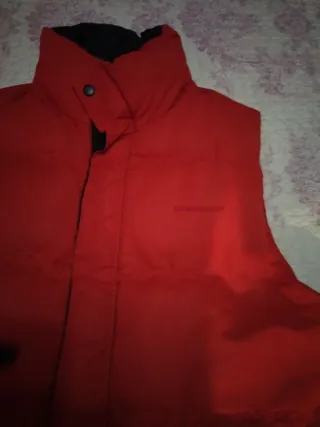 Chaleco acolchado hombre rojo
