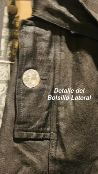 Abrigo Gabardina Negro encerado Caniche