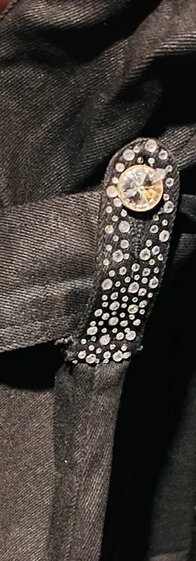 Abrigo Gabardina Negro encerado Caniche